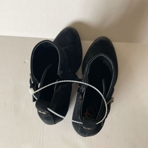 Sam Edelman Myra Black Suede Ankle Booties - Picture 6 of 8